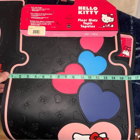 SOLD Plasticolor Hello Kitty Floor Mat 2 pieces - Picture 7 of 10